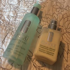 Clinique facial soap and lotion