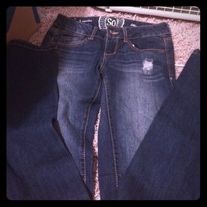 Size 1 SO bootcut jeans.