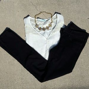 Black Low Rise H&M Skinny Jeans