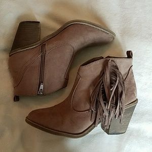 Fringed Ankle Booties