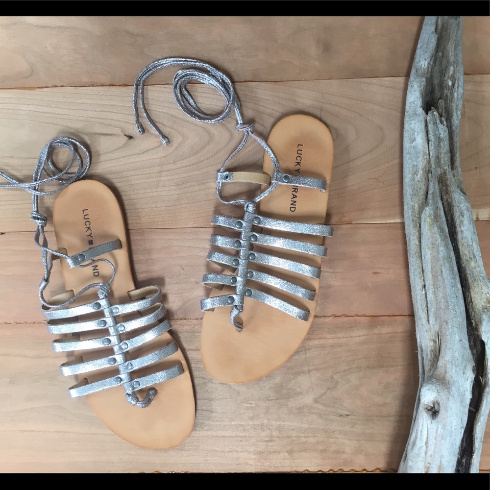Lucky Brand Gladiator Sandals: worn once!
