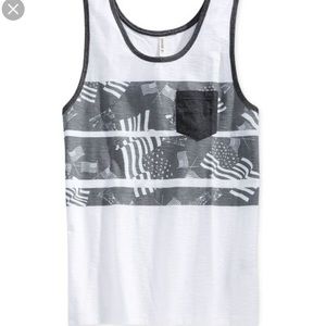 univibe mens lady liberty flag print stripe tank