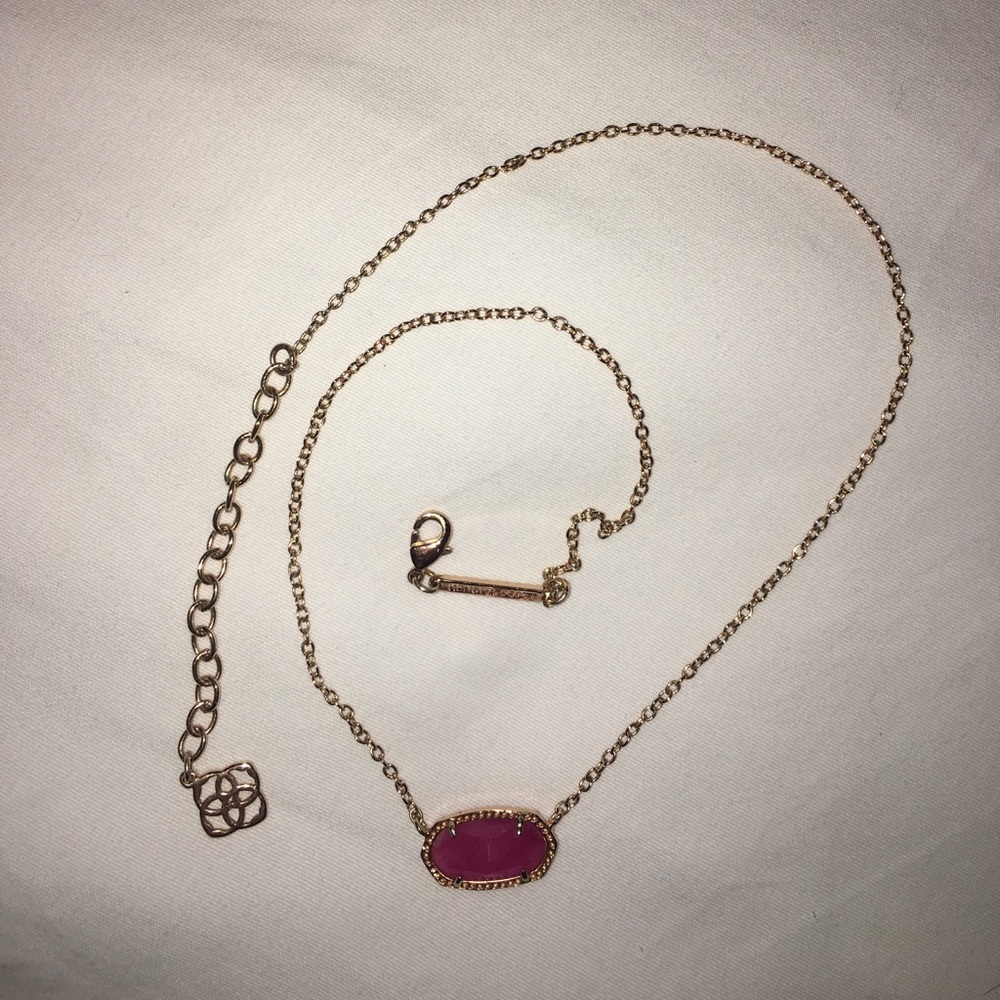 Kendra Scott Elisa custom rose gold and dark pink