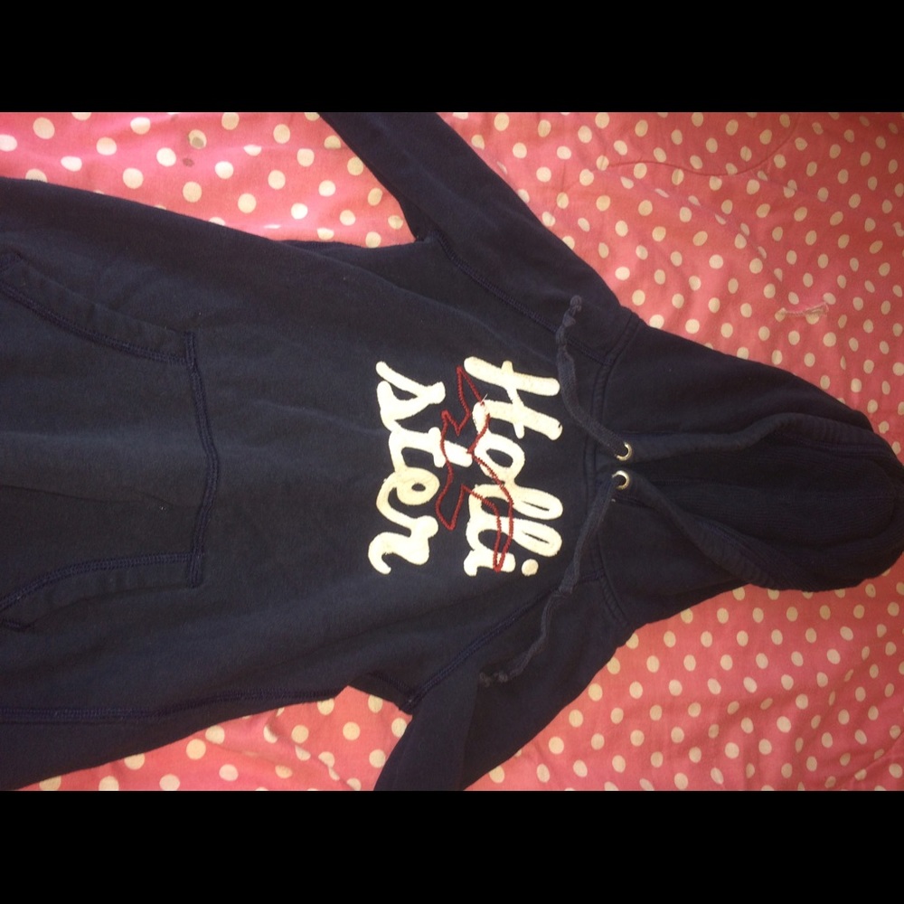 Navy Hollister hoodie