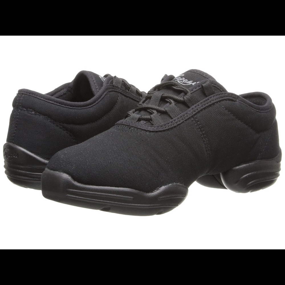 Capezio black canvas dance fitness shoe