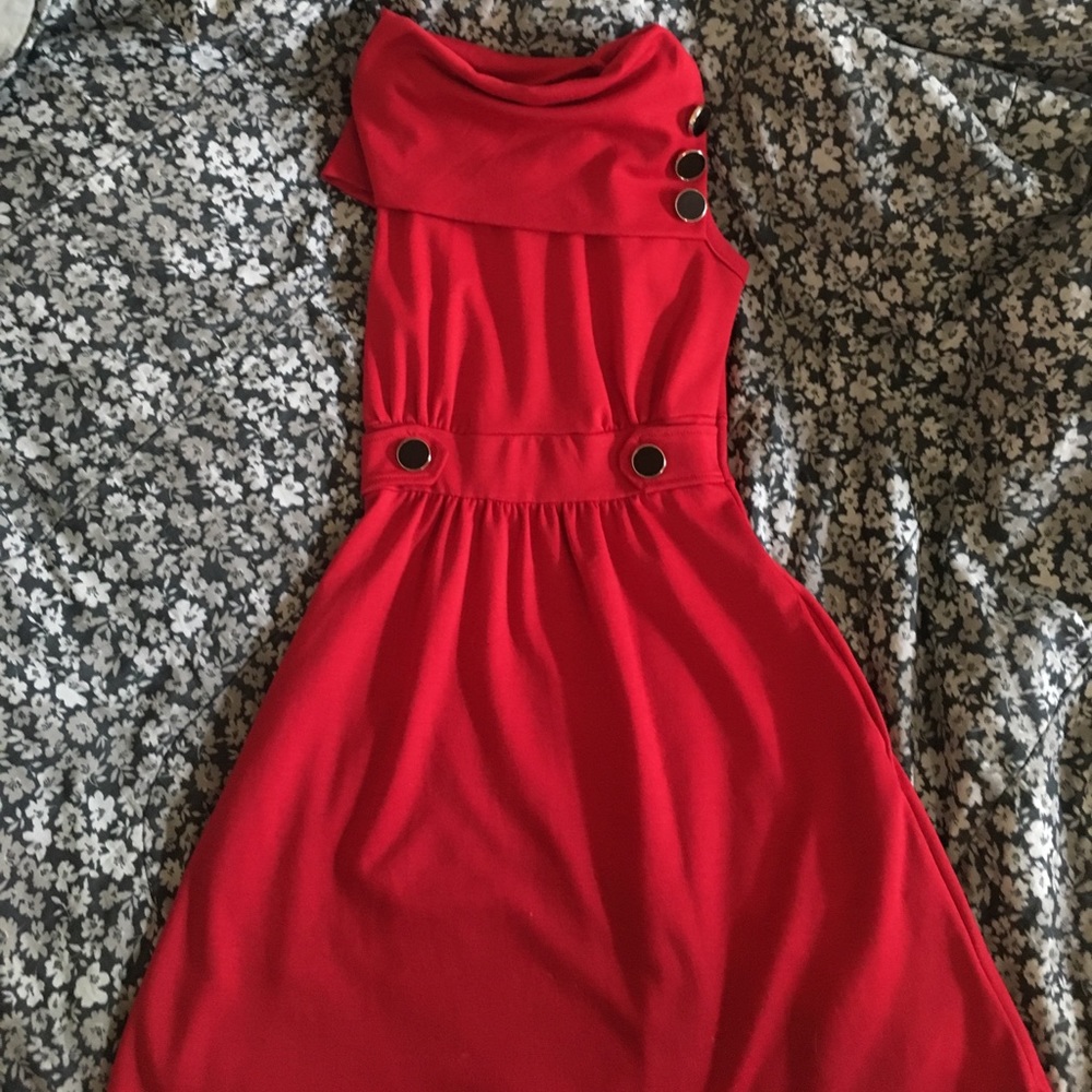 Classy red dress