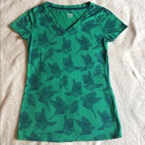 Mossimo Green Songbird V-Neck