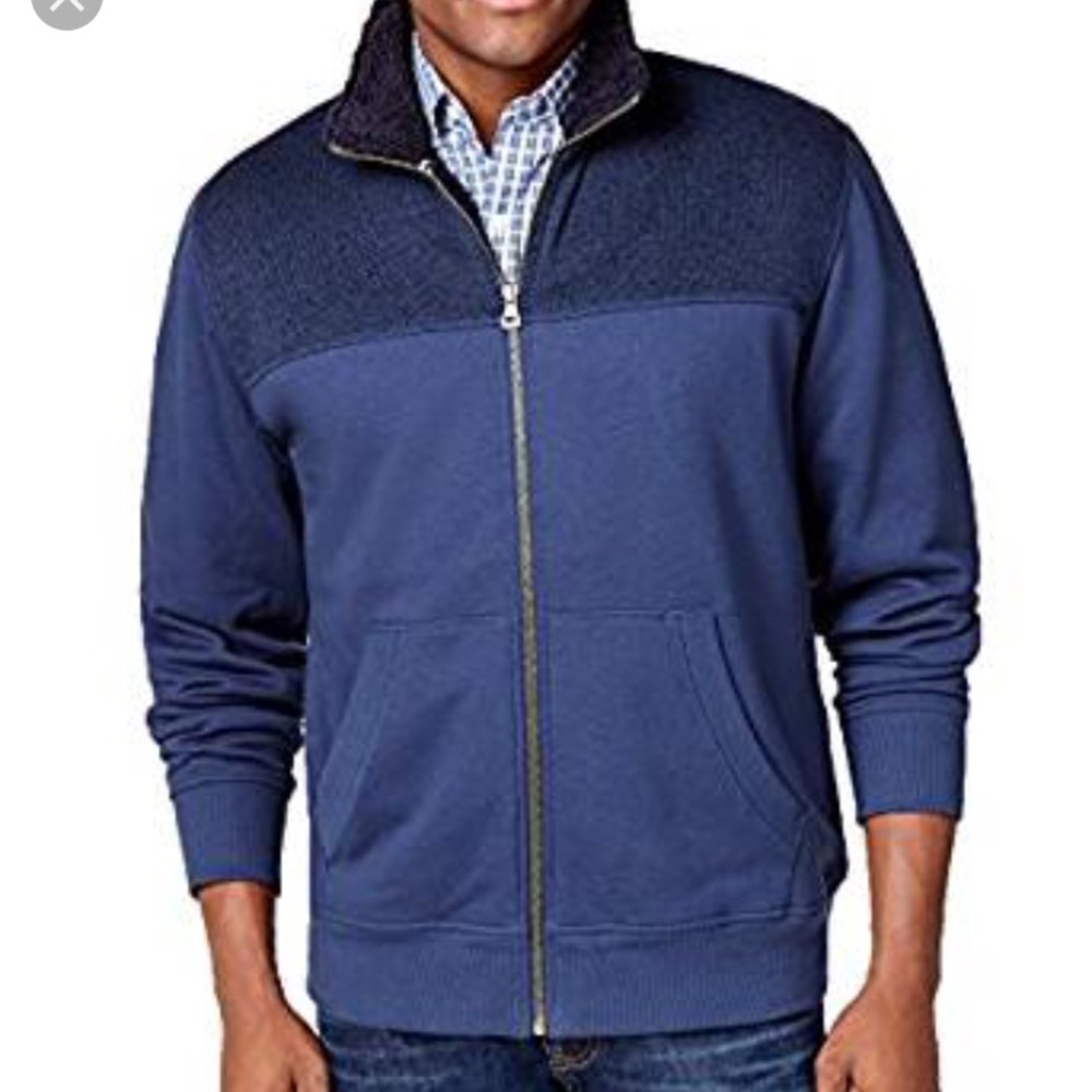 weatherproof vintage zip front sweater