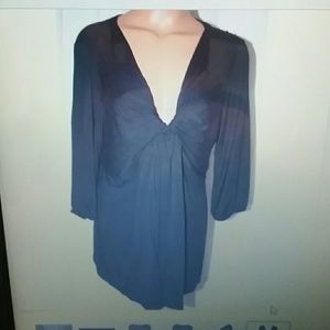 Black stretchy blouse large FINAL SALE 1HR