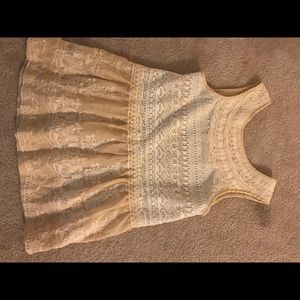 Anthropologie One September peplum cream top S