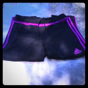 CLEAR OUT SALE 🎉Black and purple Adidas pants