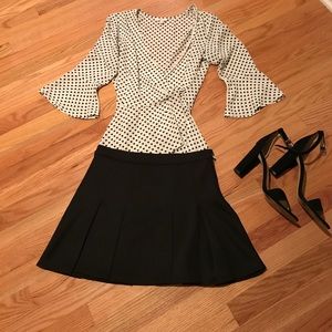 Forever 21 pleated black miniskirt