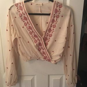 Nordstrom Long sleeve Crop Top