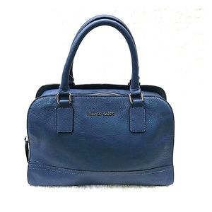 Franco Sarto Leather Satchel Bag Blue
