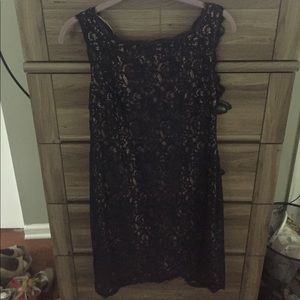 Blue lace dress