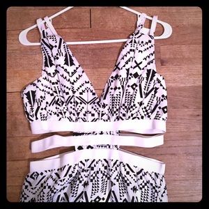 SALE: Cut-Out Maxi Dress- Black and White