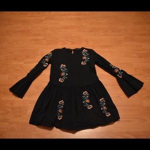 Floral babydoll dress from Zara.