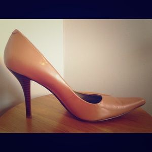 Coral Pink Nine West Stiletto Pumps