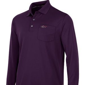 Greg Norman Tasso Elba 5 iron long sleeve polo