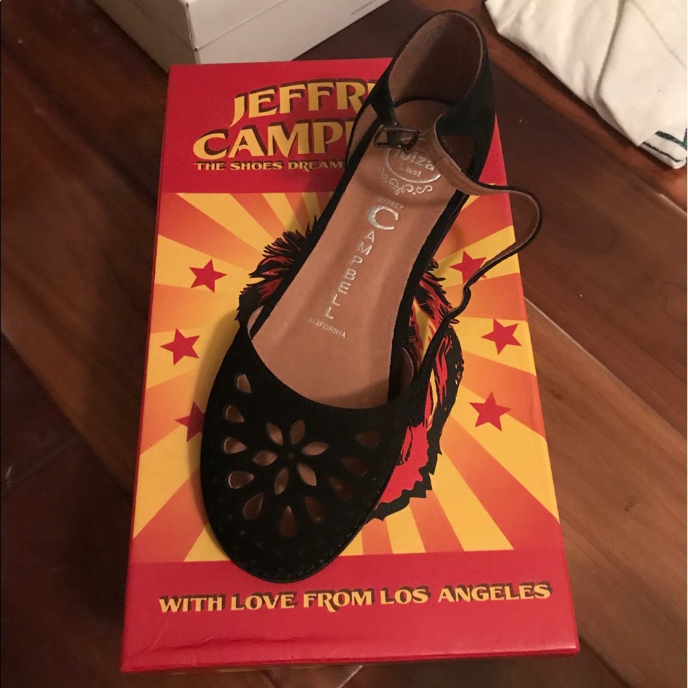 brand new jeffrey campbell sandals with tiny wedge