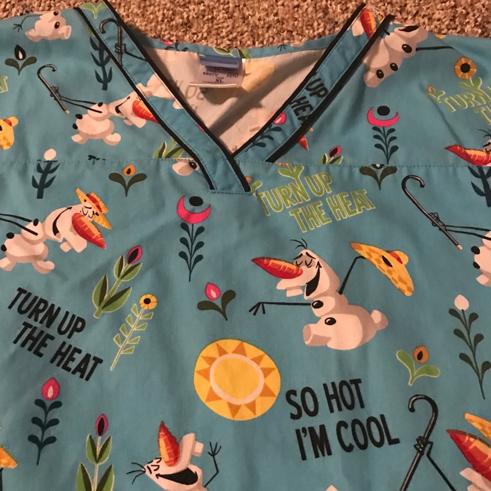 Uniform scrub top