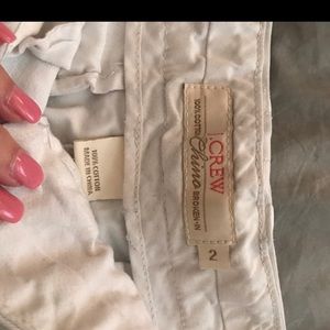 White JCREW shorts
