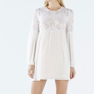 BCBG Kitra Lace Peasant Dress