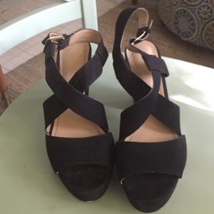 H&M 70's flare black sandals