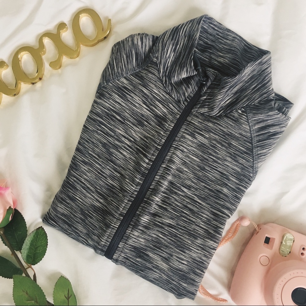 grey and white athletic jacket !!!!!!