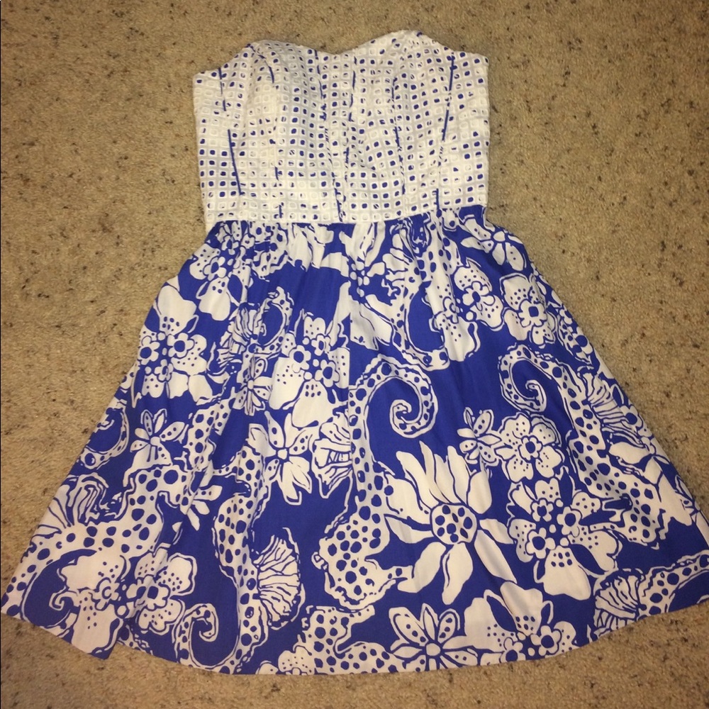 Lilly Pulitzer strapless dress