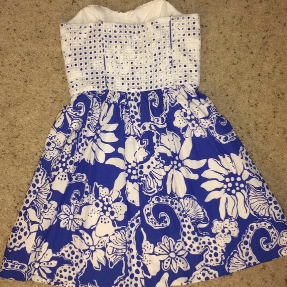 Lilly Pulitzer strapless dress - Picture 3 of 3