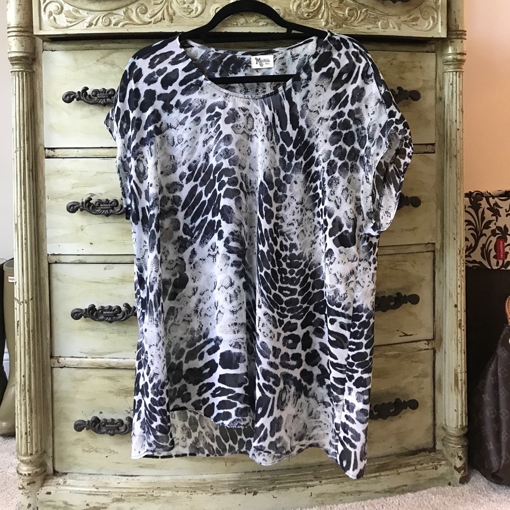 Show Me Your Mumu Blue Printed Top