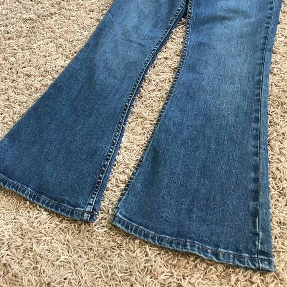 New Free People Crop Flare Jeans - Picture 4 of 6