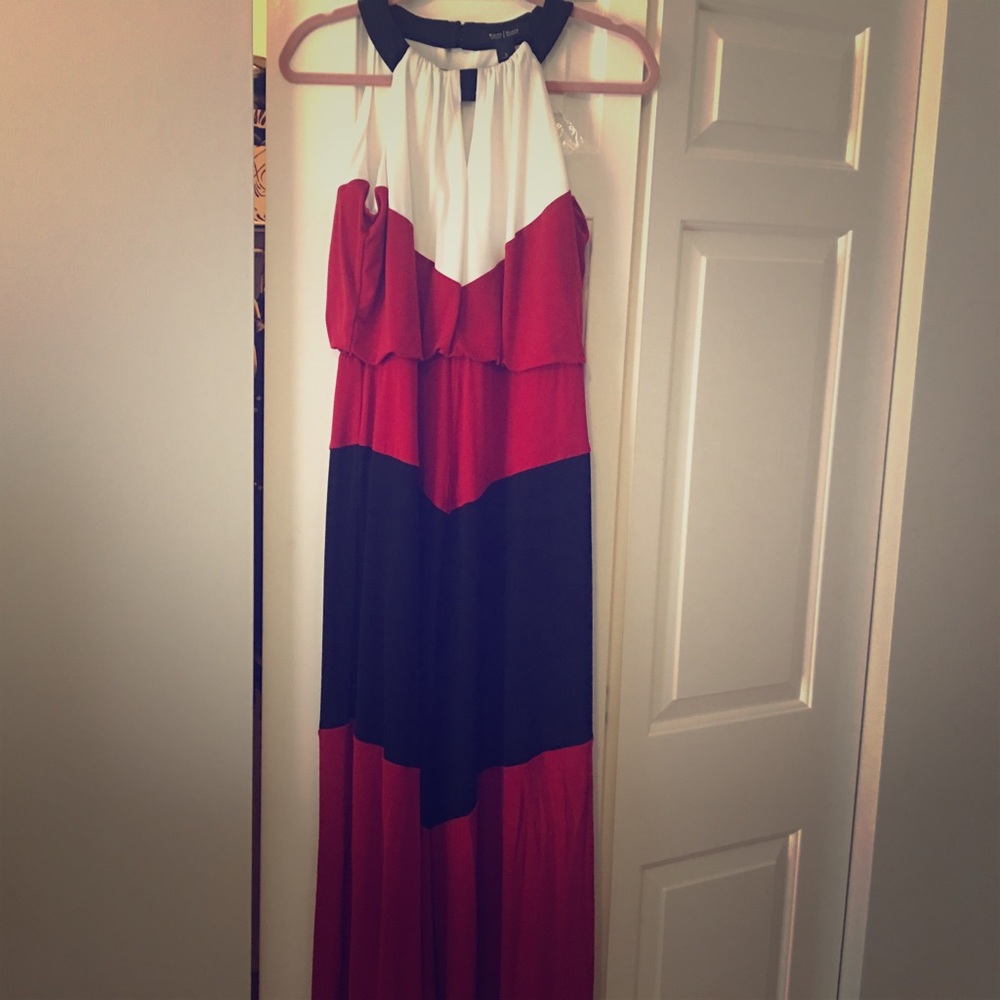NWT Color block Maxi Dress!