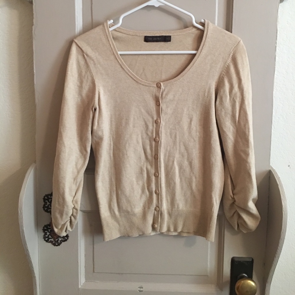 Cute khaki cardigan from The Limited!