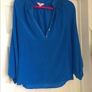 Blue Lilly Pulitzer Elsa shirt