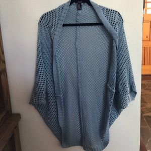 MEDIUM BARELY WORN BABY BLUE CARDIGAN