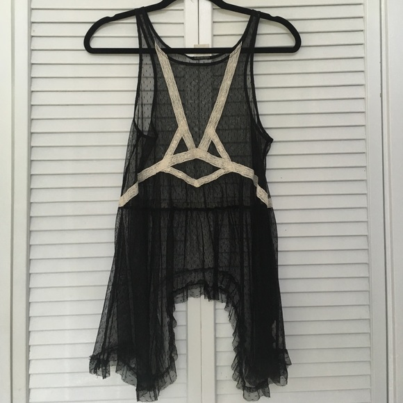 Free People Tops - NWOT Intimately Free People Black Lace Lingerie