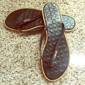 Coach flip flops - size 7