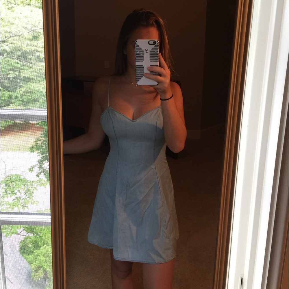 Urban Outfitters chambray mini dress