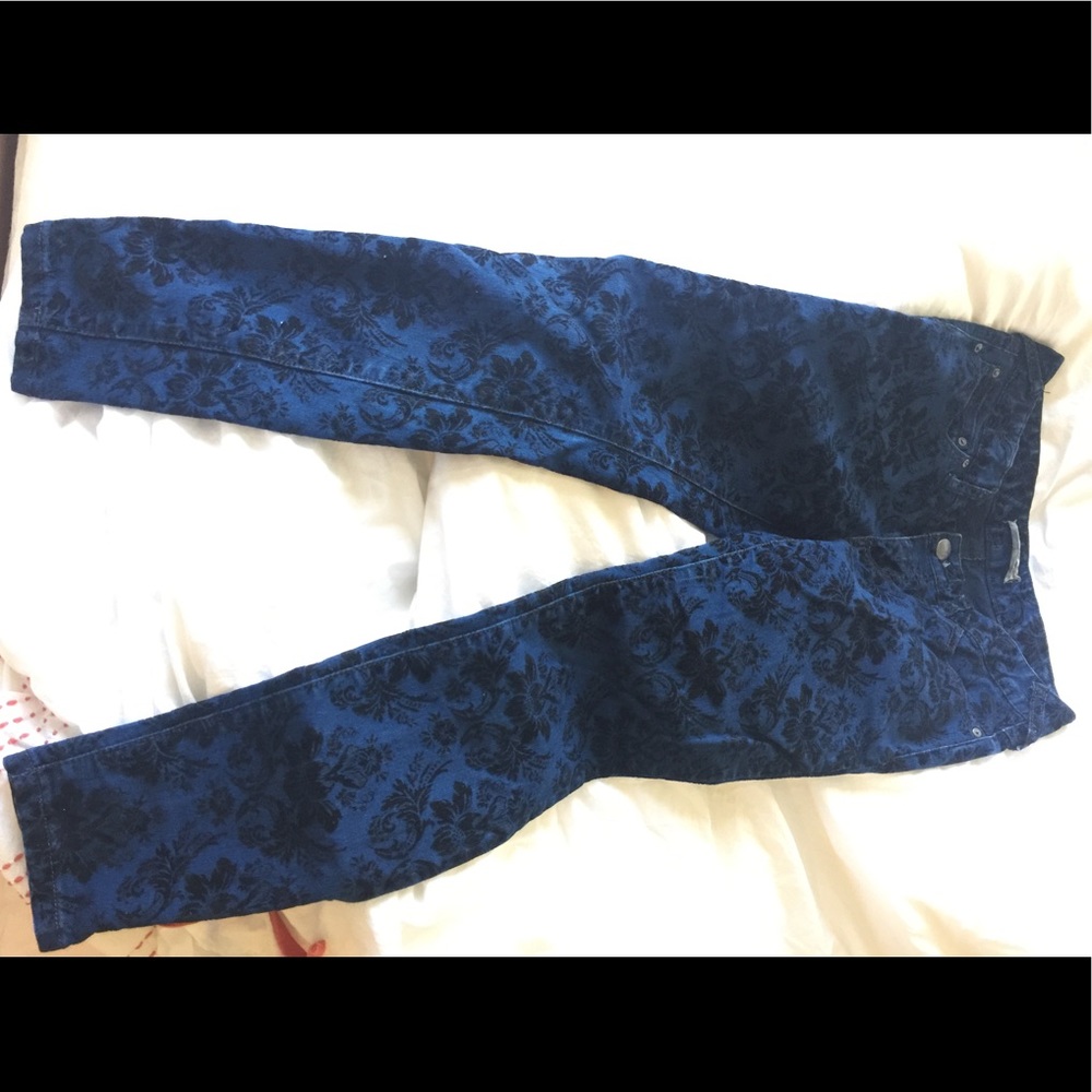 Free people cords with a floral print
