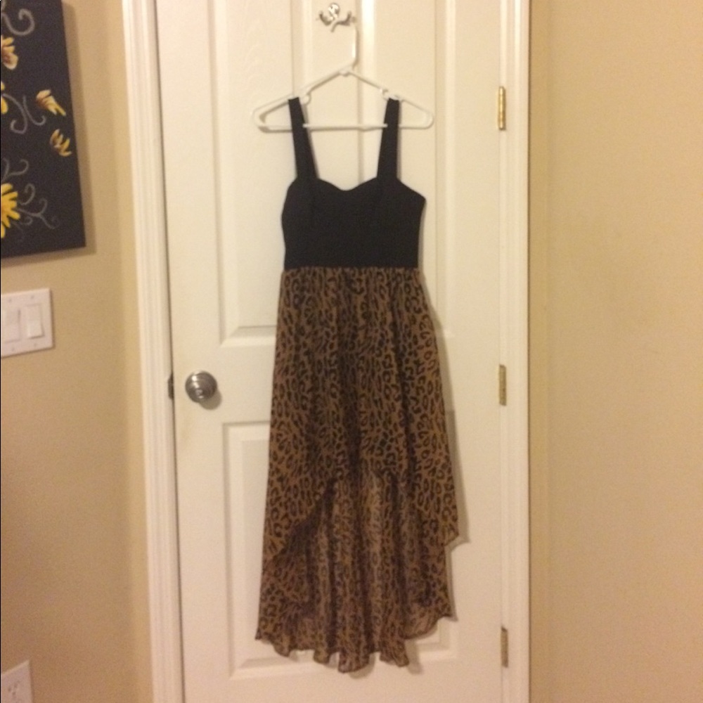 Cheetah high low dress!