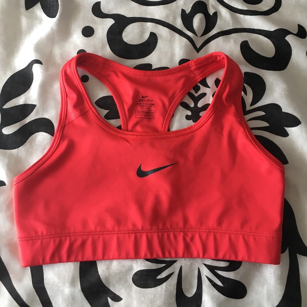 Red NIKE sports bra!