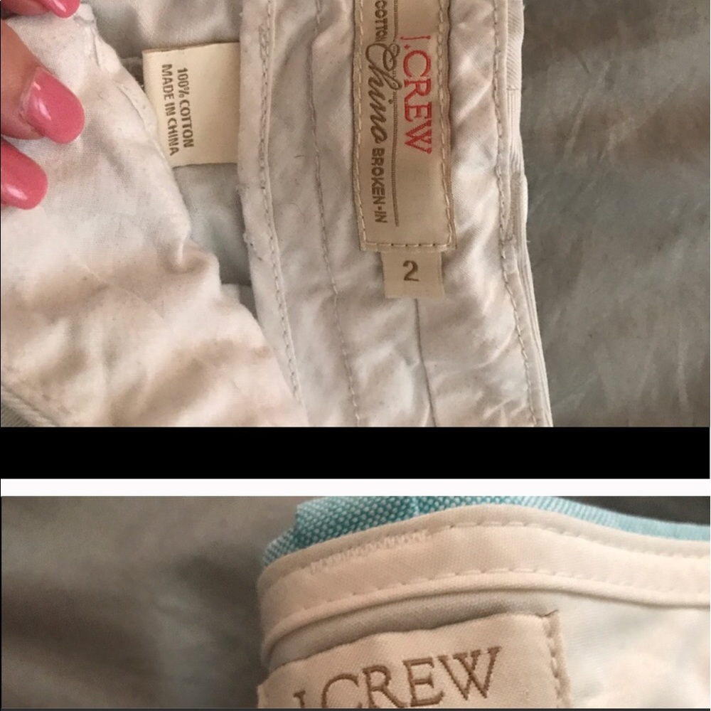 Blue and white JCREW shorts