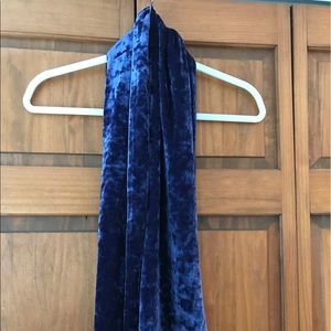 Purple/blue Velvet scarf