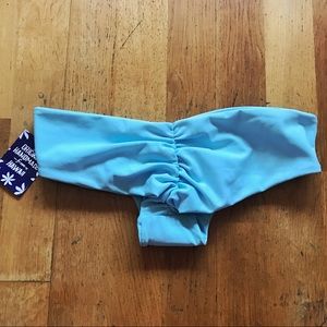 Seamless Baby Blue Handmade Bikini Bottoms