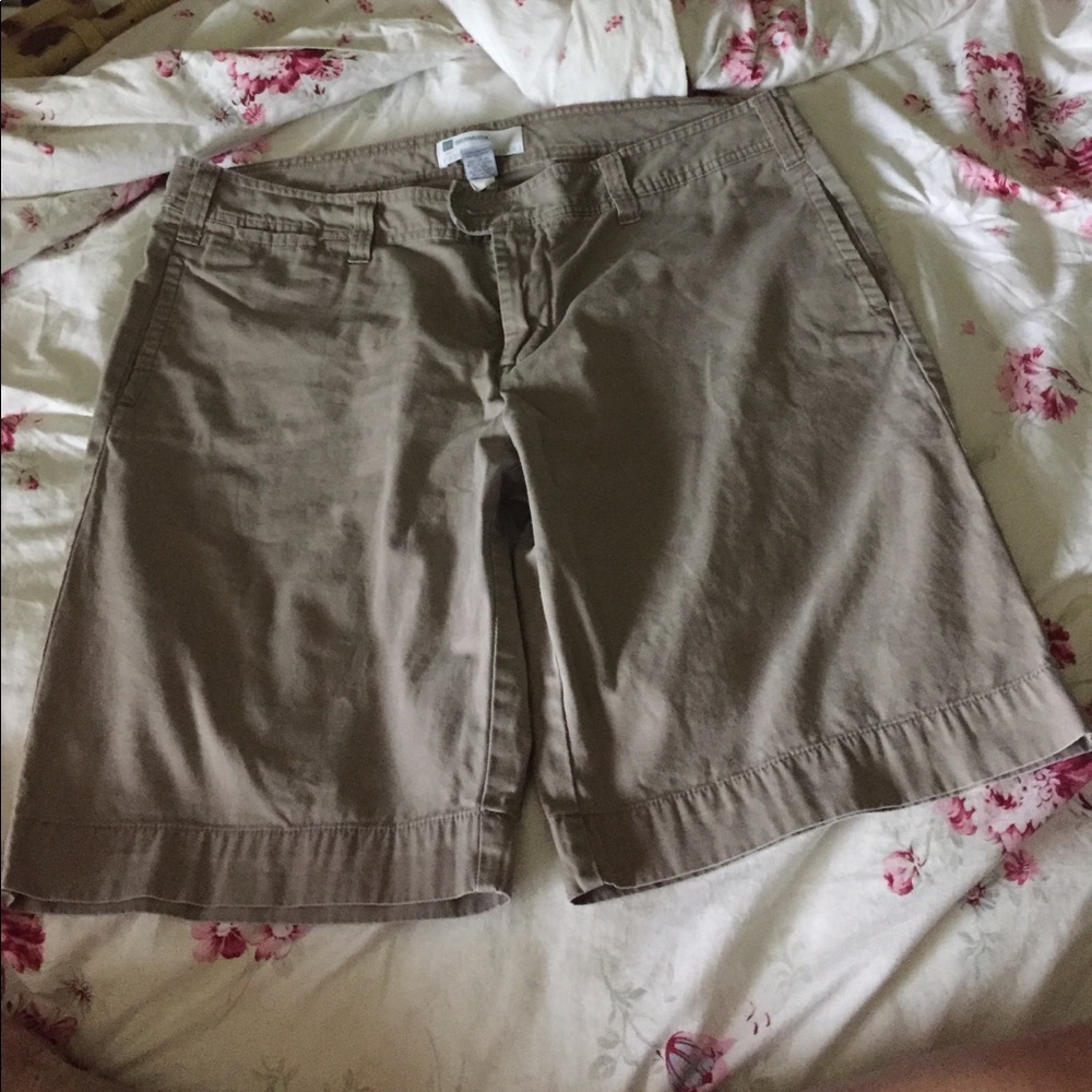 Worn 2X gap khaki Bermuda shorts.