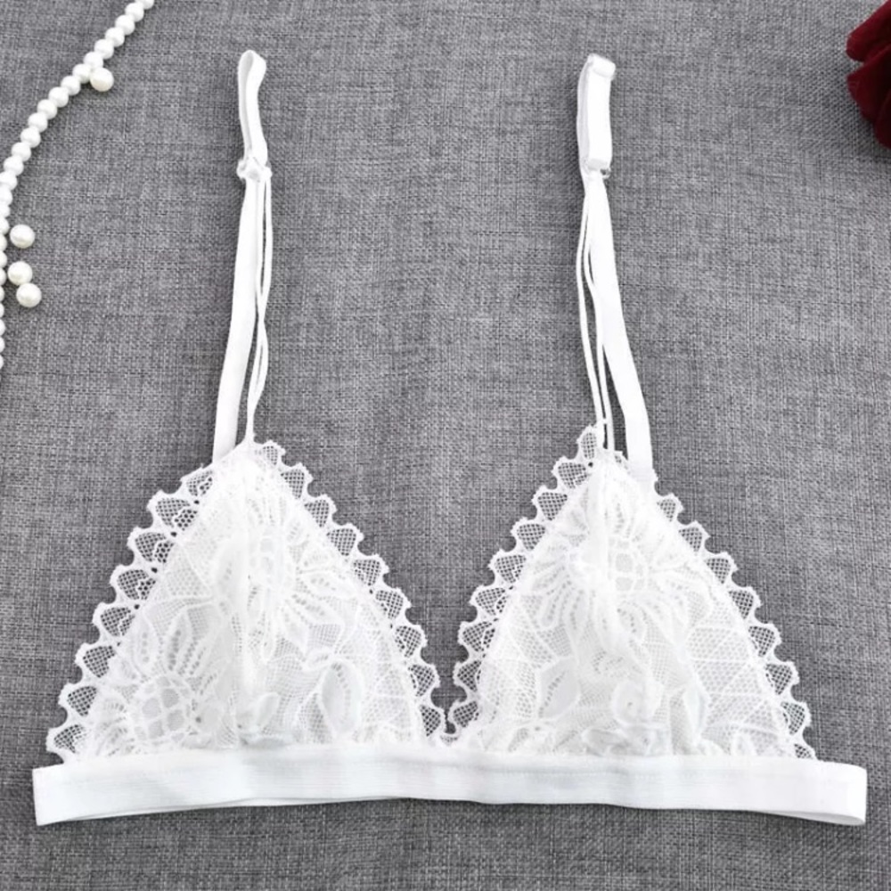 White Lace Padded bralette