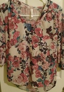 floral causual blouse