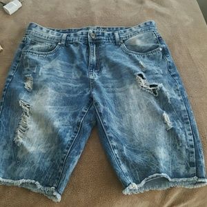 Mens jean shorts waist 34